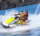 Jetski safari with La Gomera view